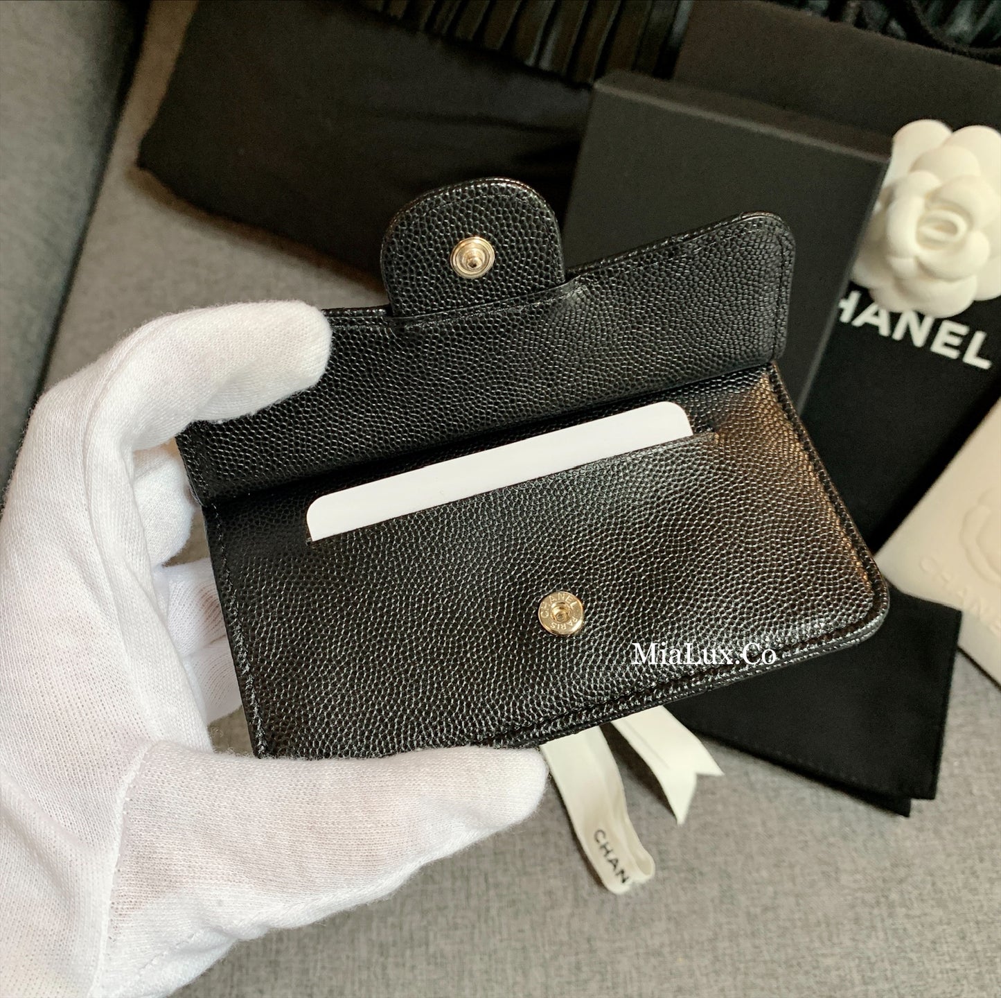 CHANEL▪️CF CARD HOLDER 拉鍊卡層卡夾 -