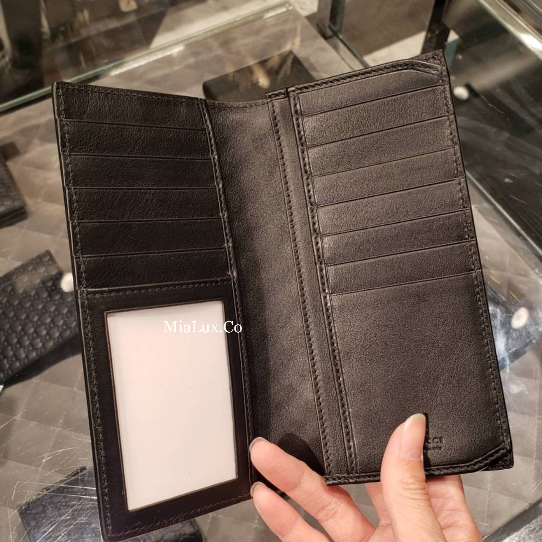 @Gucci Embossed Long Wallet 男生款壓紋對開長夾/P235