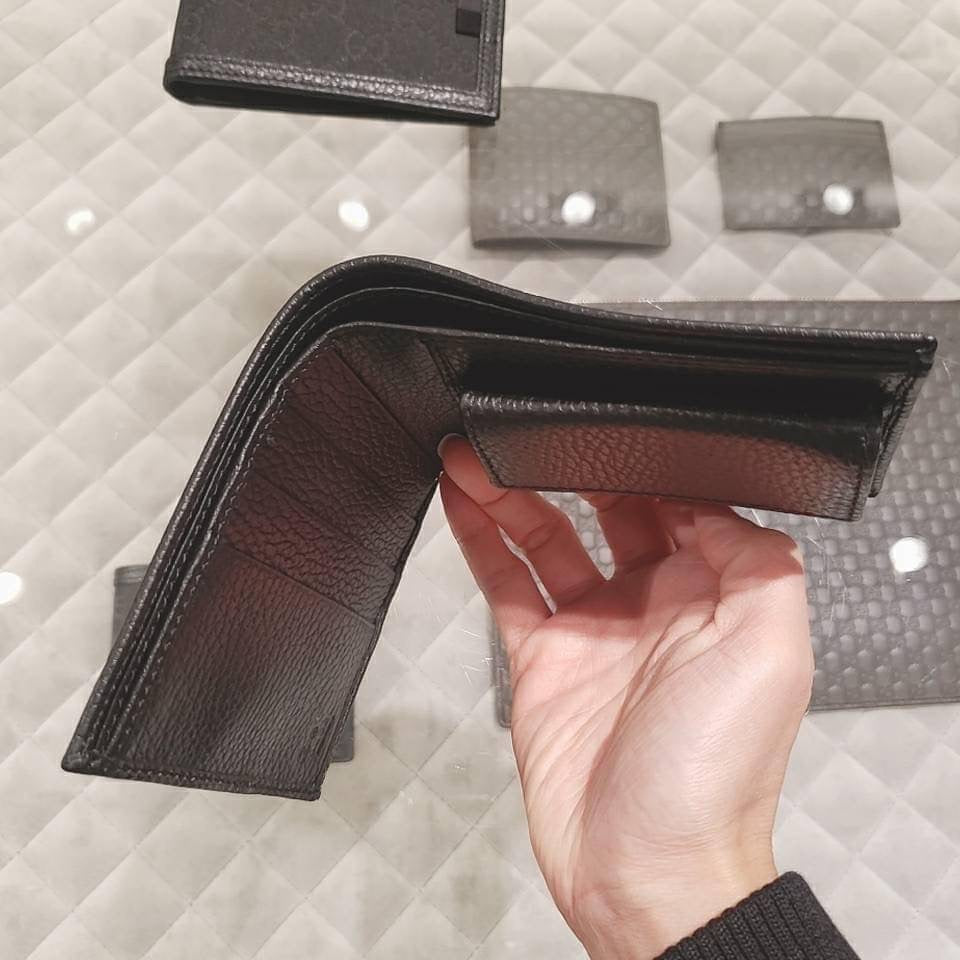 *@Gucci Canvas Wallet 男女款老花零錢短夾/P220