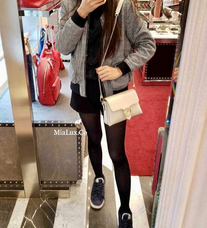 *@Gucci▪️Calfskin Flap Bag 梯形銀扣翻蓋包/P690 🔔限時折🉐32050