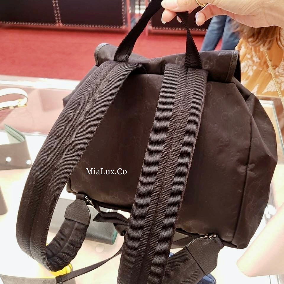 @Gucci 男生款黑老花後背包/P510