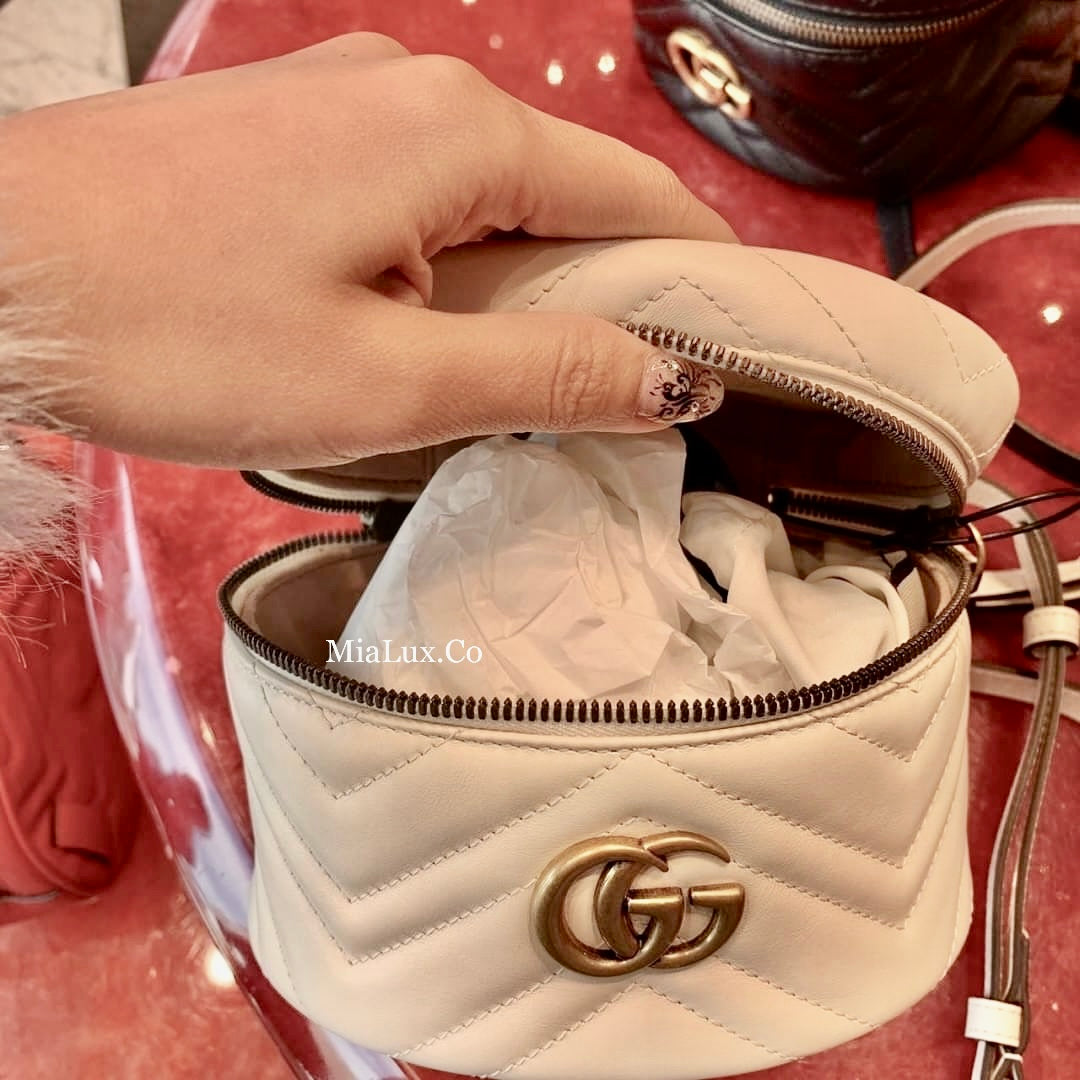 Gucci GG Marmont Mini Top Handle 上把手化妝後背包/P845