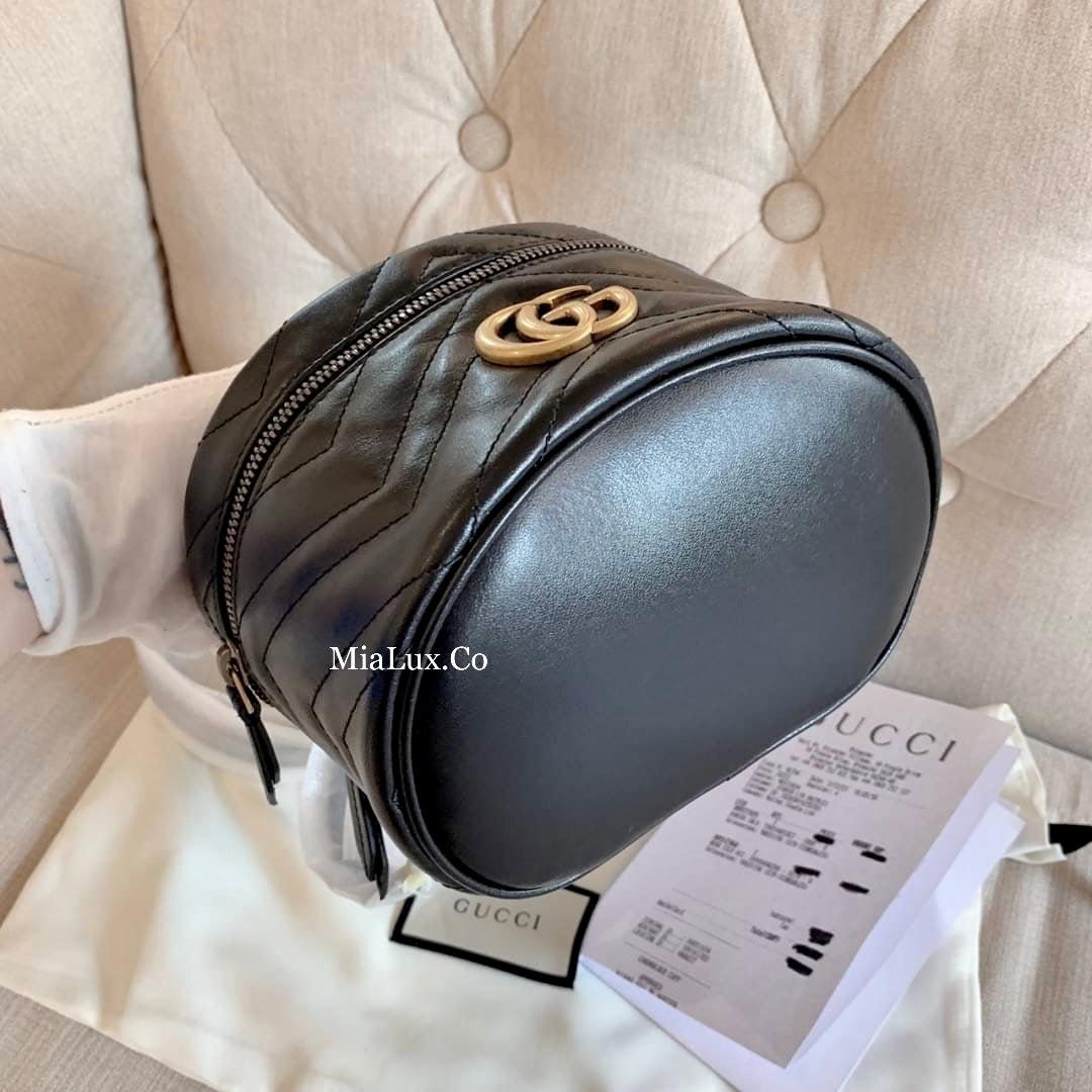 Gucci GG Marmont Mini Top Handle 上把手化妝後背包/P845