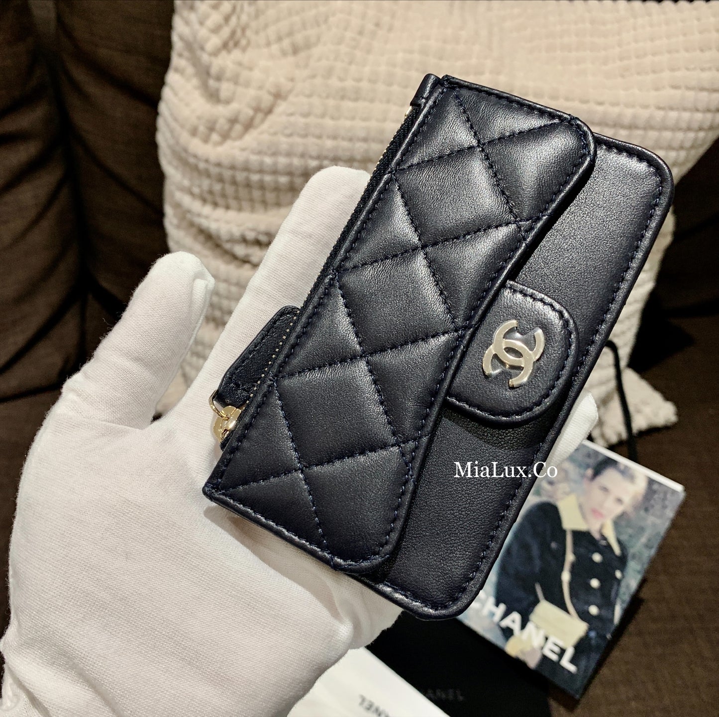 CHANEL▪️CF CARD HOLDER 拉鍊卡層卡夾 -