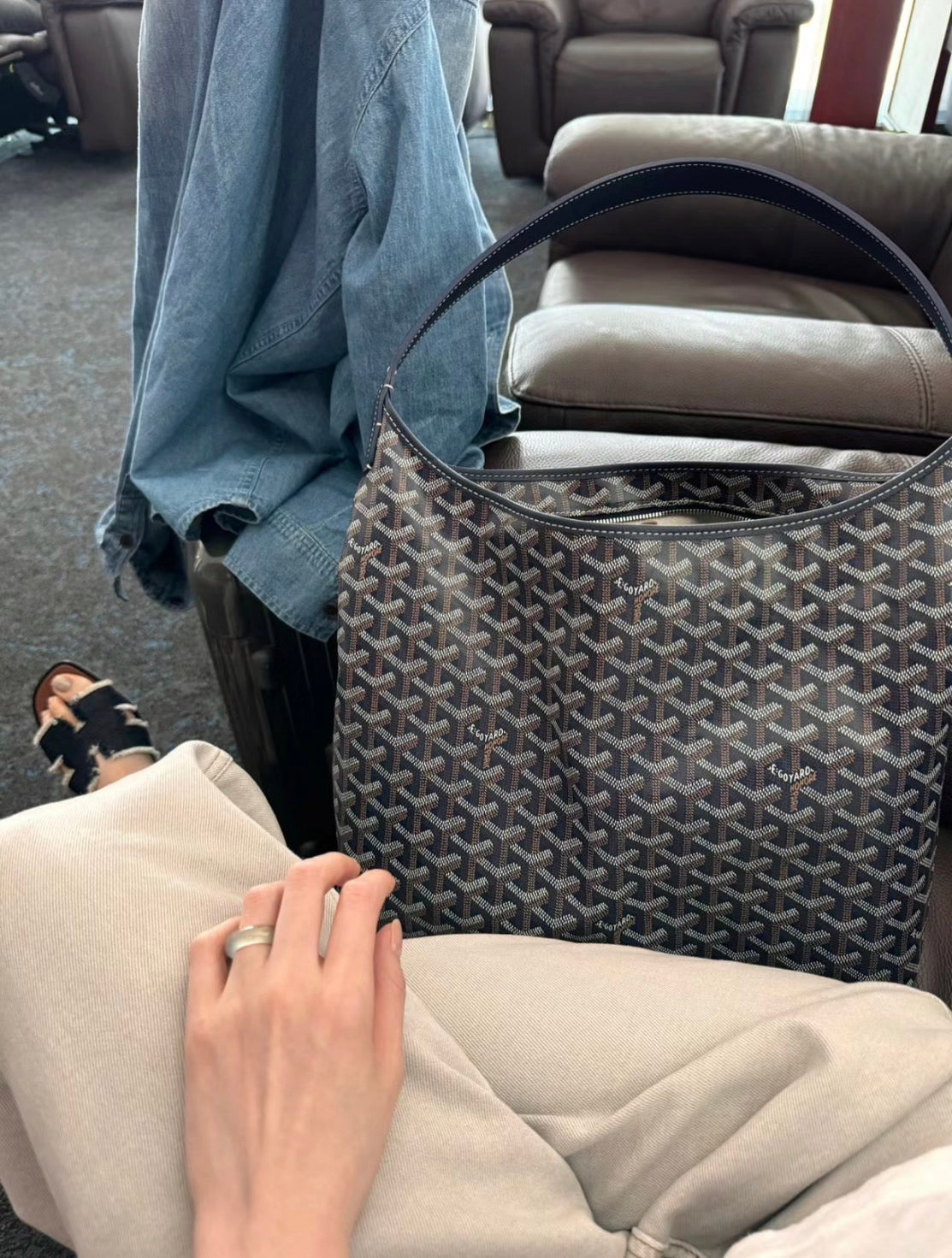 Goyard▪️Boheme Hobo 最火單肩包/1625E1850 🉐79800🏷️(長等款)