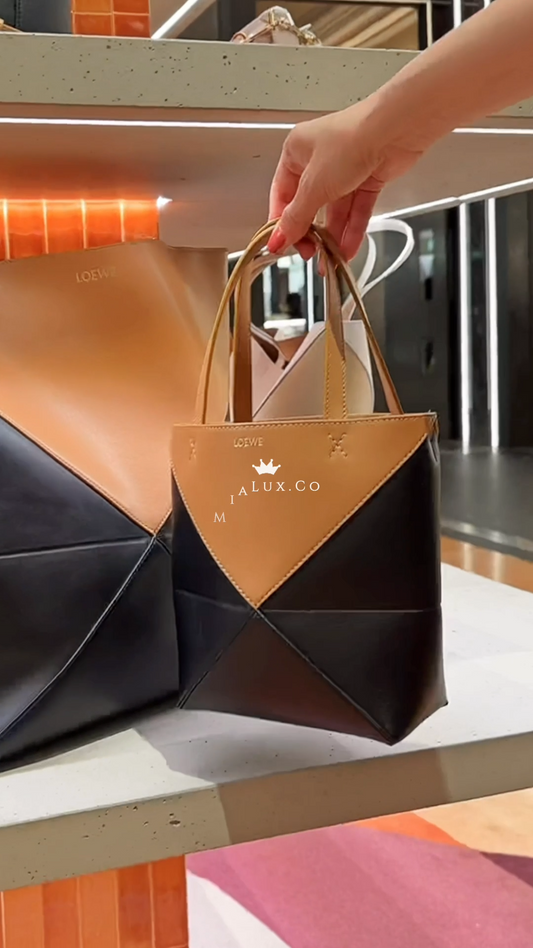 Loewe▪️Puzzle Fold Tote Mini 拼色拼圖折疊包/1350
