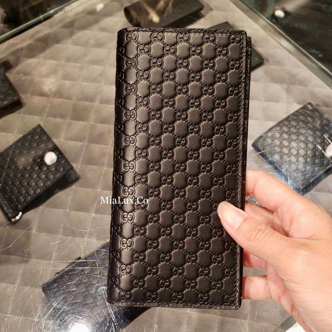 @Gucci Embossed Long Wallet 男生款壓紋對開長夾/P235