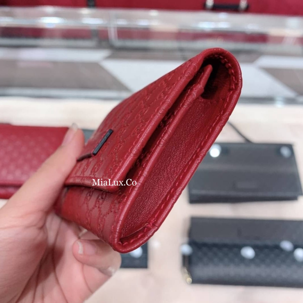 @Gucci Embossed Card Case 壓紋牛皮翻蓋卡包/P210