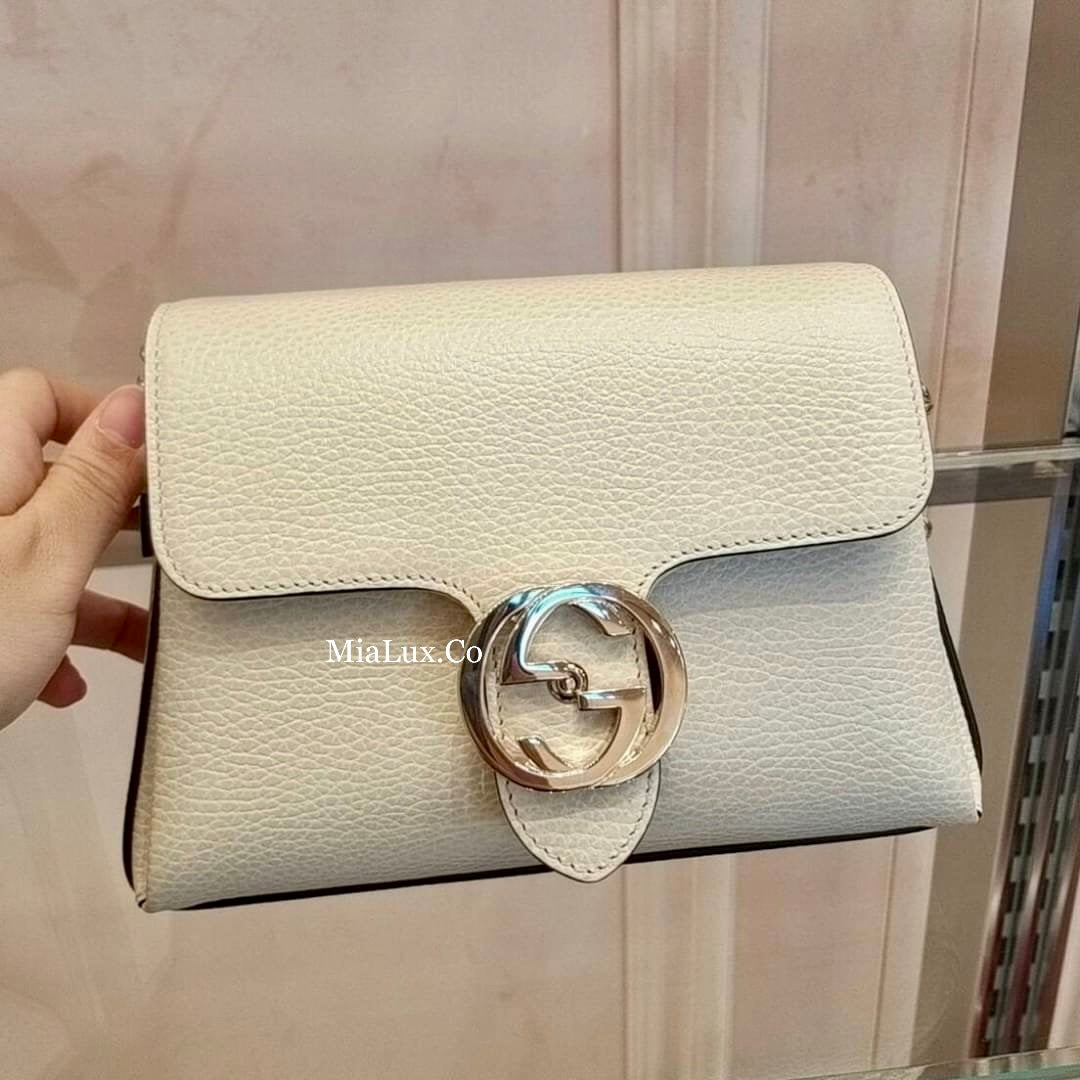 *@Gucci▪️Calfskin Flap Bag 梯形銀扣翻蓋包/P690 🔔限時折🉐32050