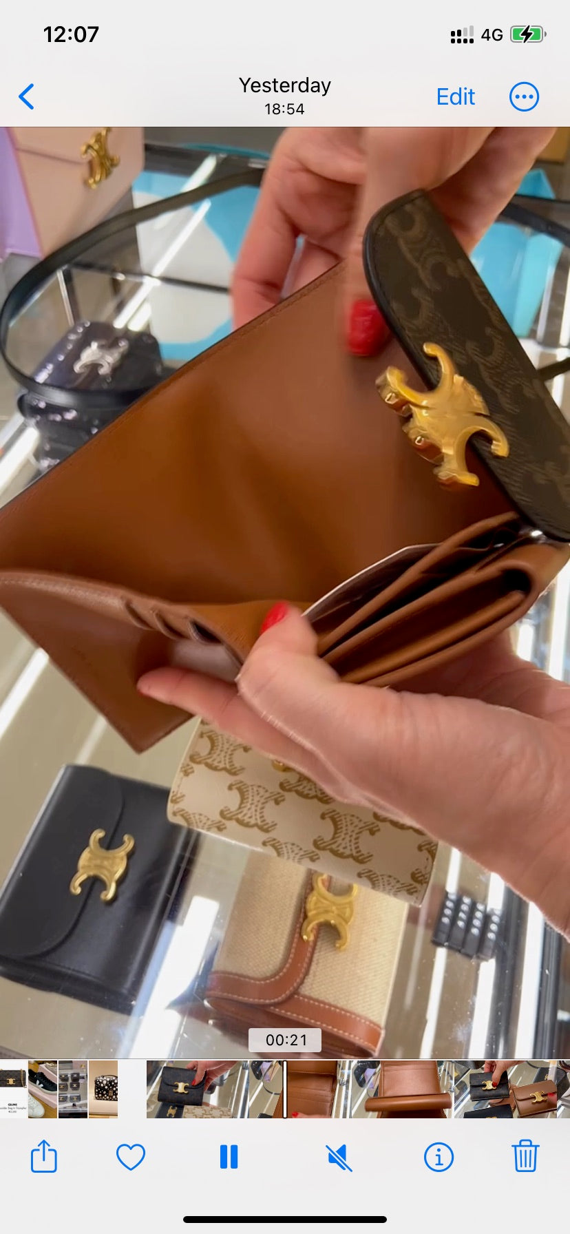 Celine▪️Flap Wallet Triomphe S 老花三折短夾/495E510 🉐19360🇪🇺