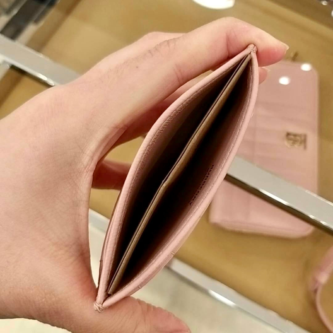 @Burberry Lola TB 直條縫線卡夾-淺粉/P145🔥下殺🉐8030