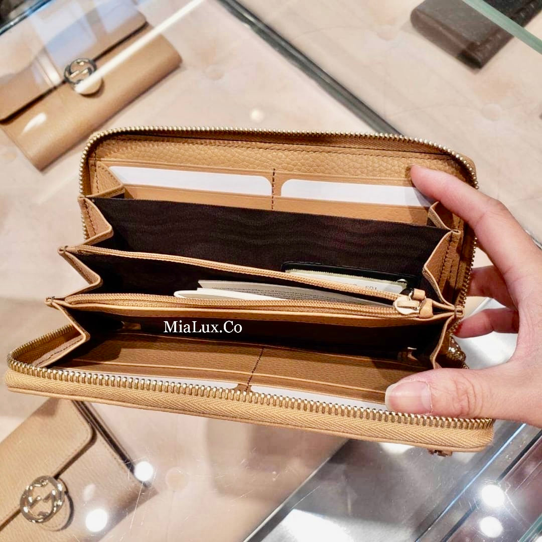 *@Gucci▪️Soho Zip 浮雕拉鏈長夾/390P270 🔔限時折🉐12950