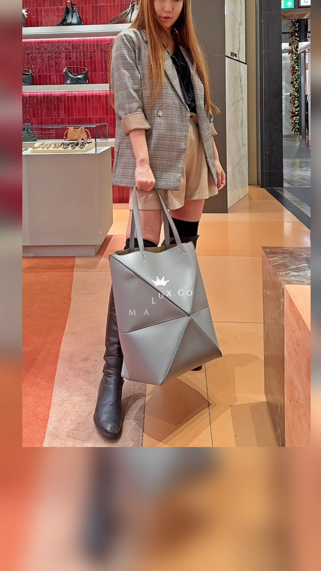 Loewe▪️Puzzle Fold Tote XL 大款單色拼圖摺疊包/1750