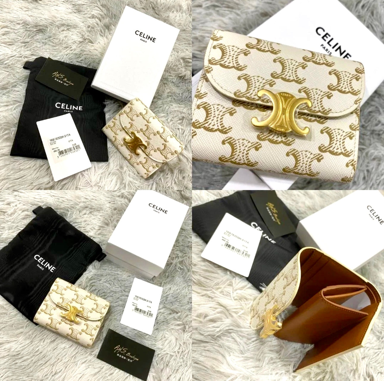 Celine▪️Flap Wallet Triomphe S 老花三折短夾/495E510 🉐19360🇪🇺