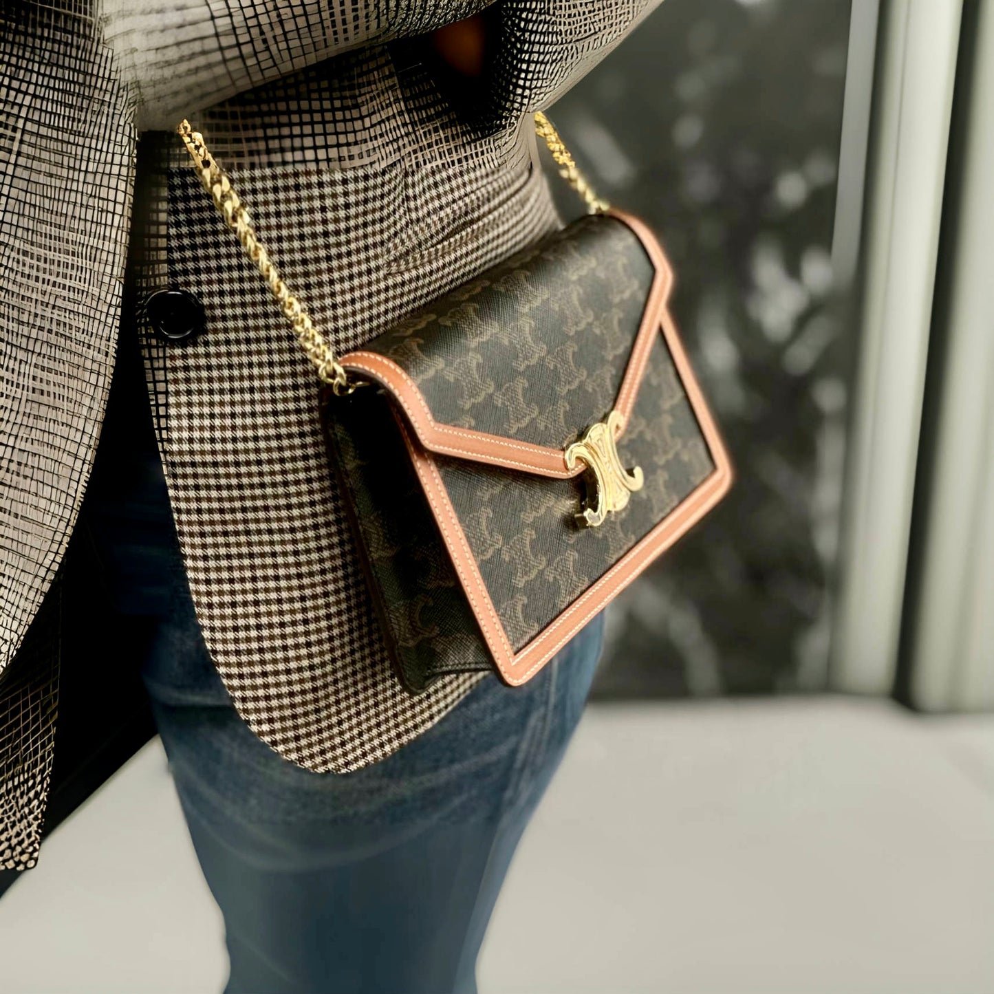 Celine MARGO WOC 老花信封鏈包/1450E1550 🉐55250🇪🇺