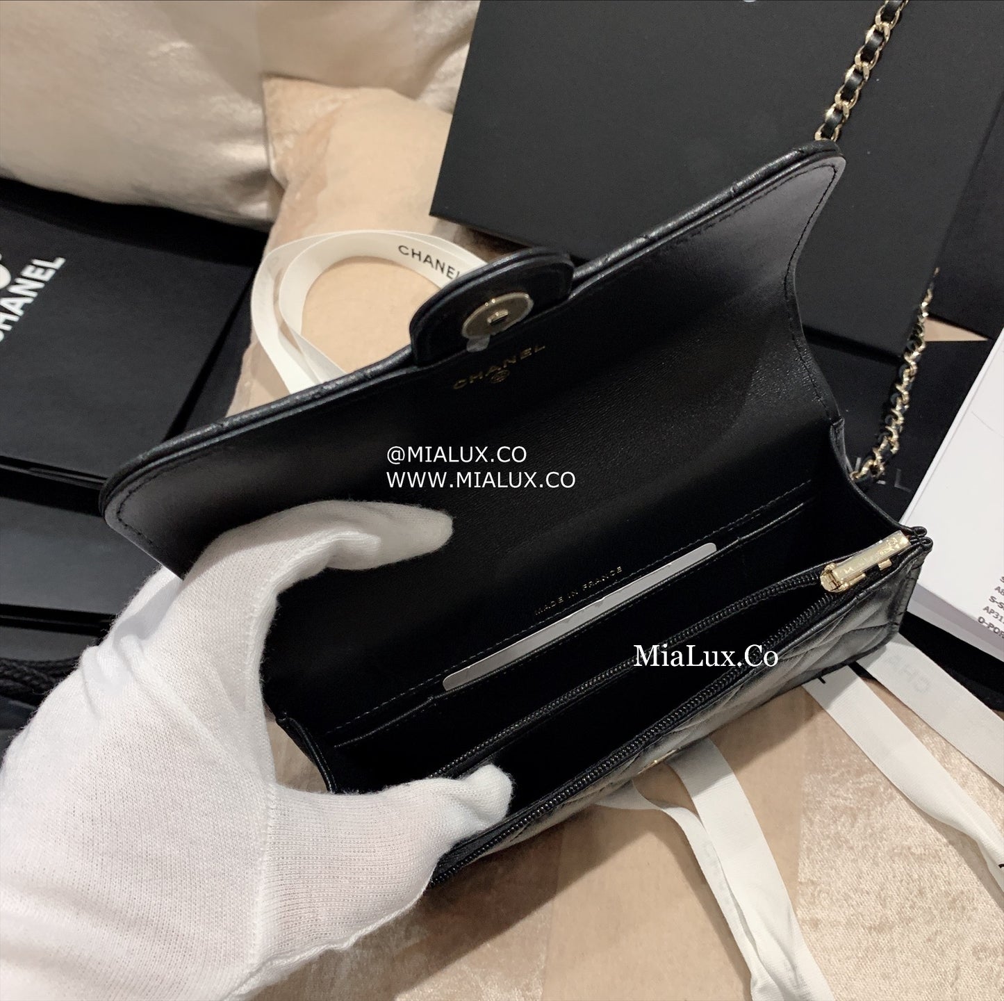 CHANEL▶︎✨| MINI WOC WITH HANDLE 迷你翻蓋手把WOC錢包 AP3226 -