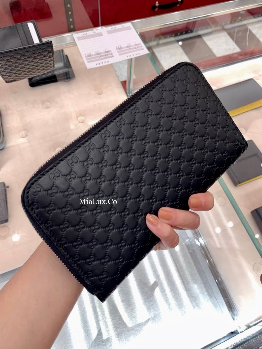 @Gucci Zippy  男生款壓紋拉鍊長夾/P265