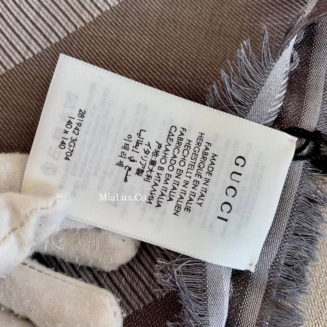 *@Gucci Wool Scarf Square 羊毛大方巾/P180