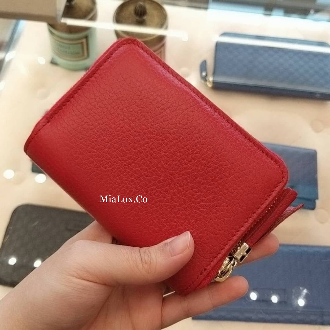 *@Gucci Soho Wallet 浮雕拉鍊短夾/P230
