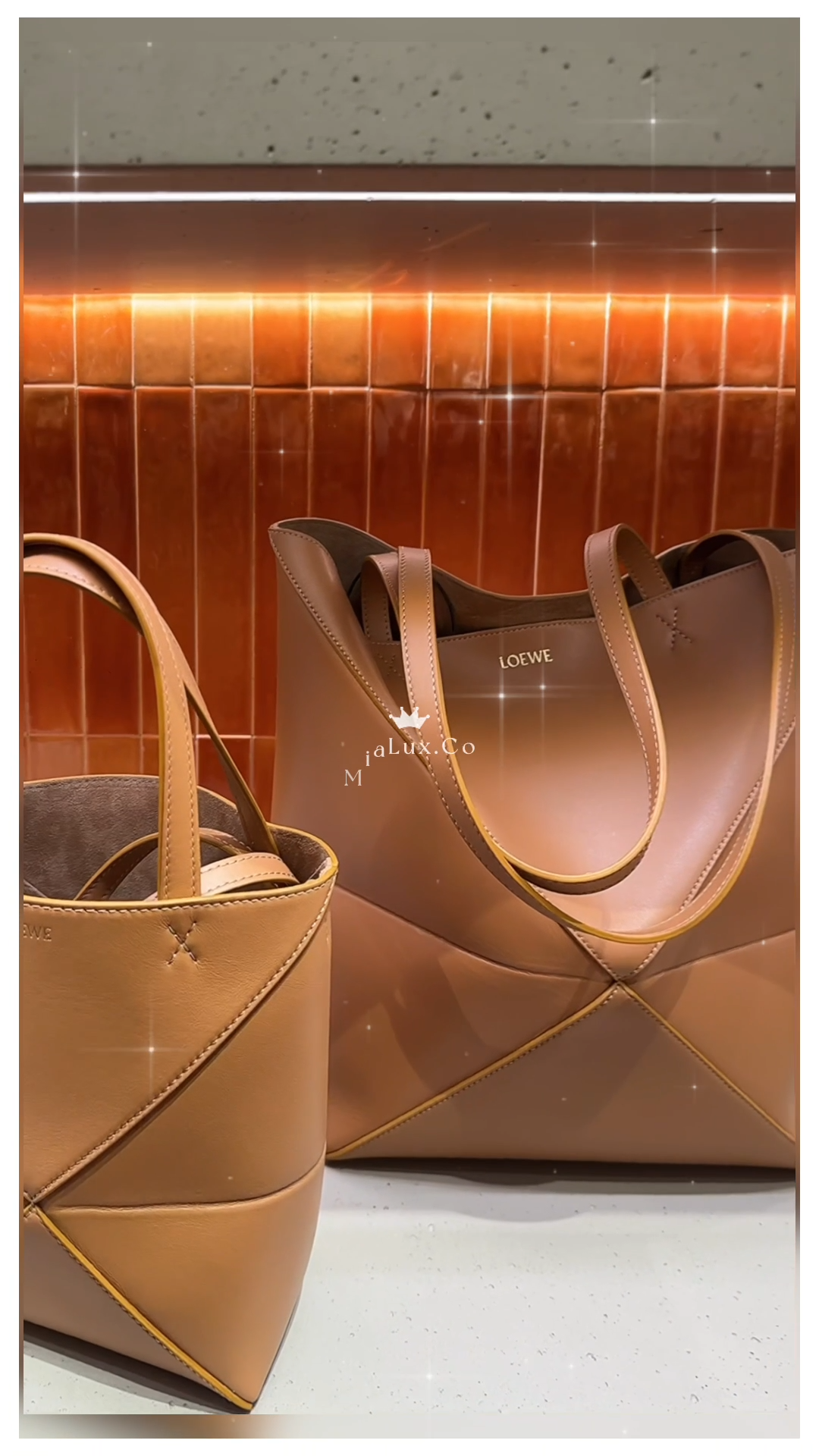 Loewe▪️Puzzle Fold Tote 中款單色拼圖折疊包/1450