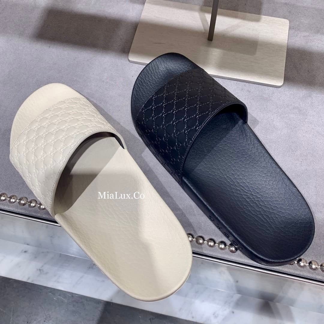 @Gucci Embossed Slippers 男女款壓紋拖鞋/P160