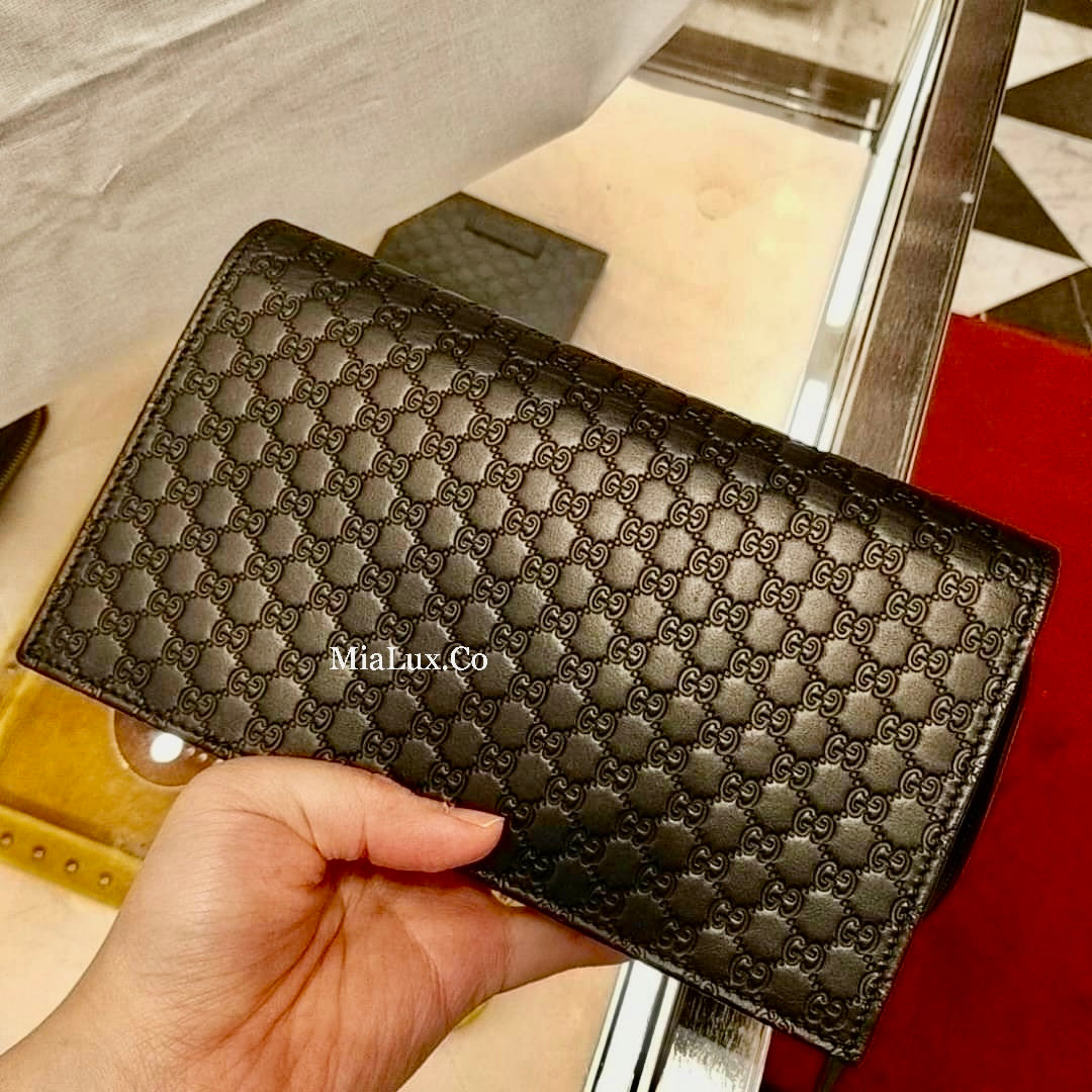 @Gucci▪️Embossed WOB 壓紋背帶錢包/335 🔔限時折🉐16080