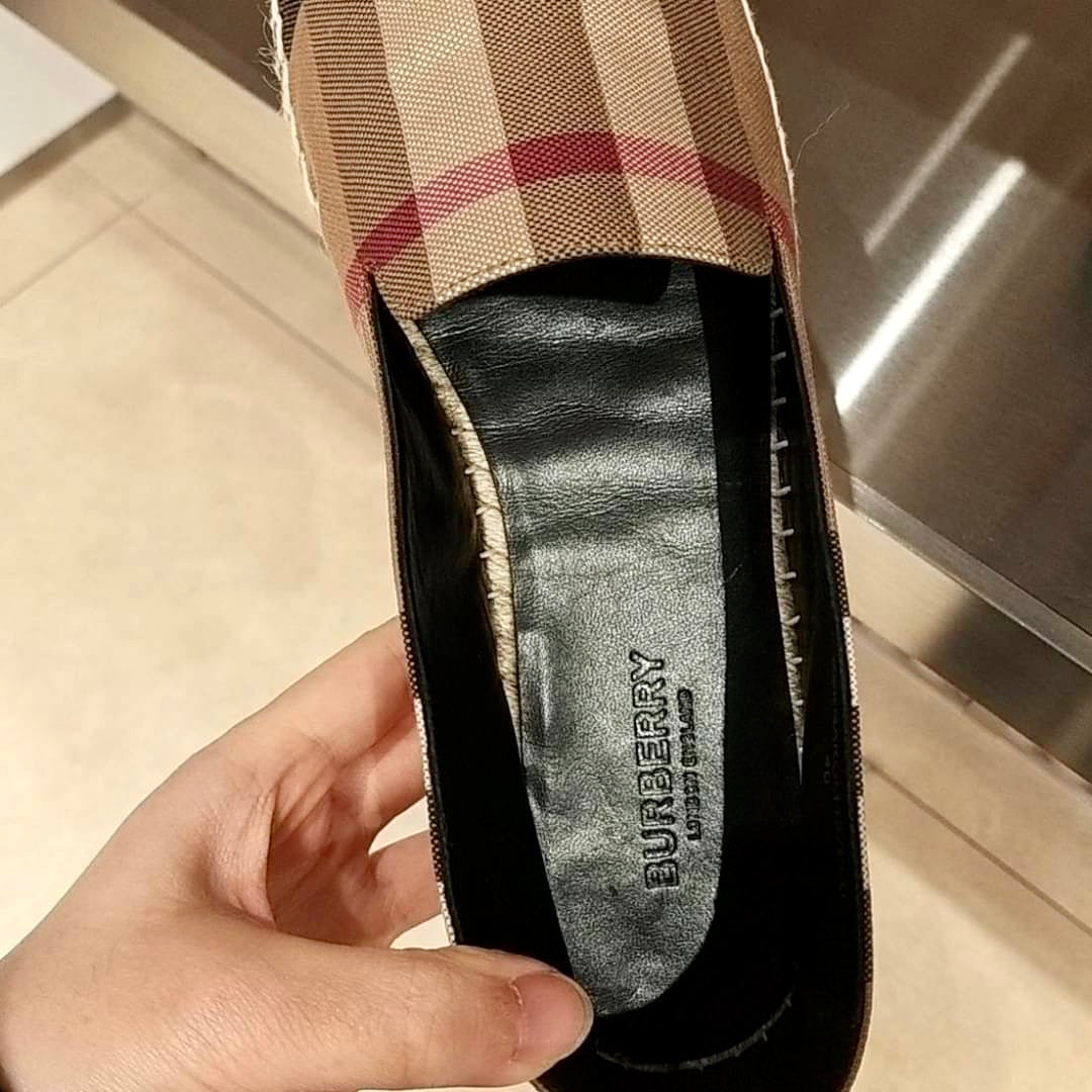 @Burberry Espadrilles 女款格紋草編漁夫鞋/P295 🔥下殺🉐14280
