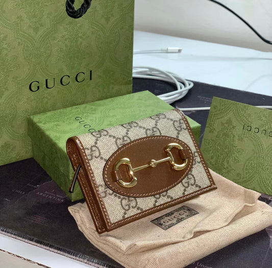 Gucci▪️1955 Horsebit Card Wallet 馬銜卡包短夾/435 🉐18400