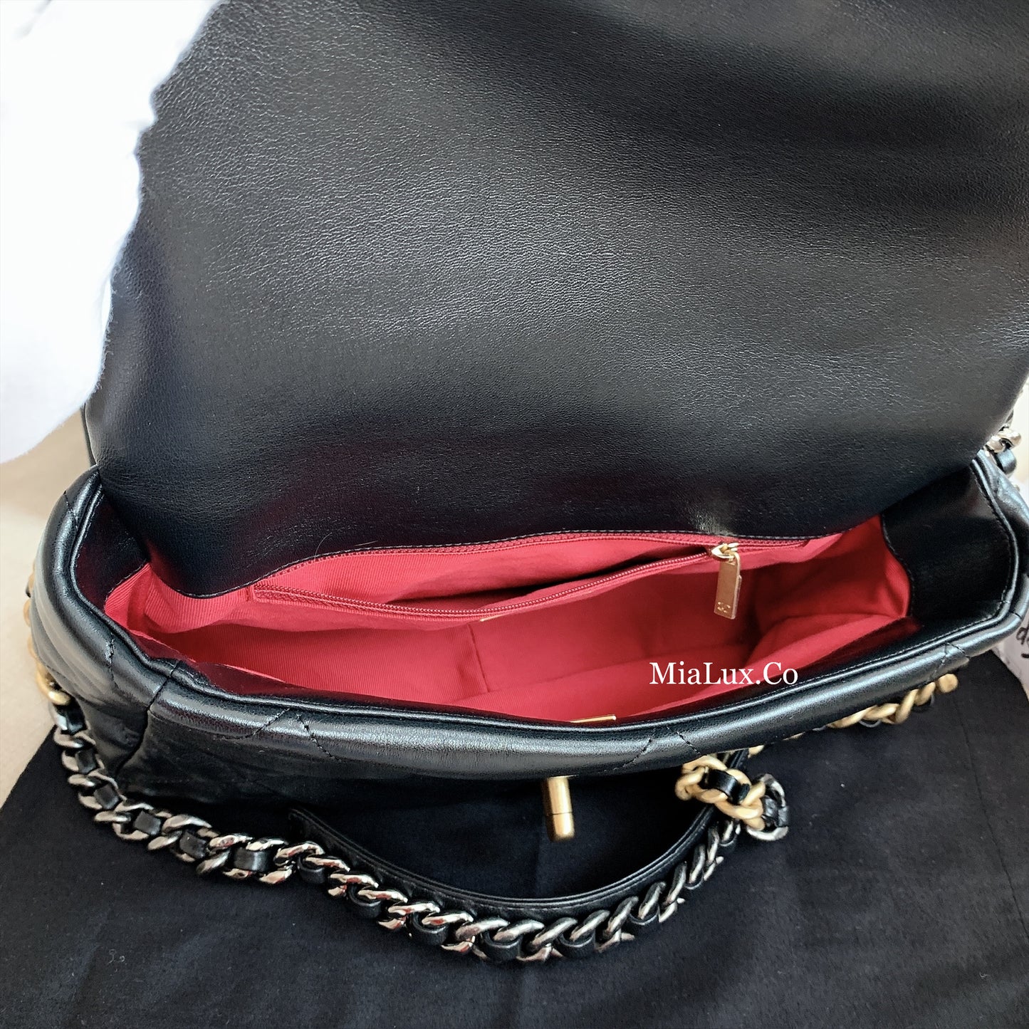CHANEL✨| 19 LARGE LAMBSKIN HANDBAG 大款經典19小羊皮翻蓋鍊包 AS1161 *£5,890