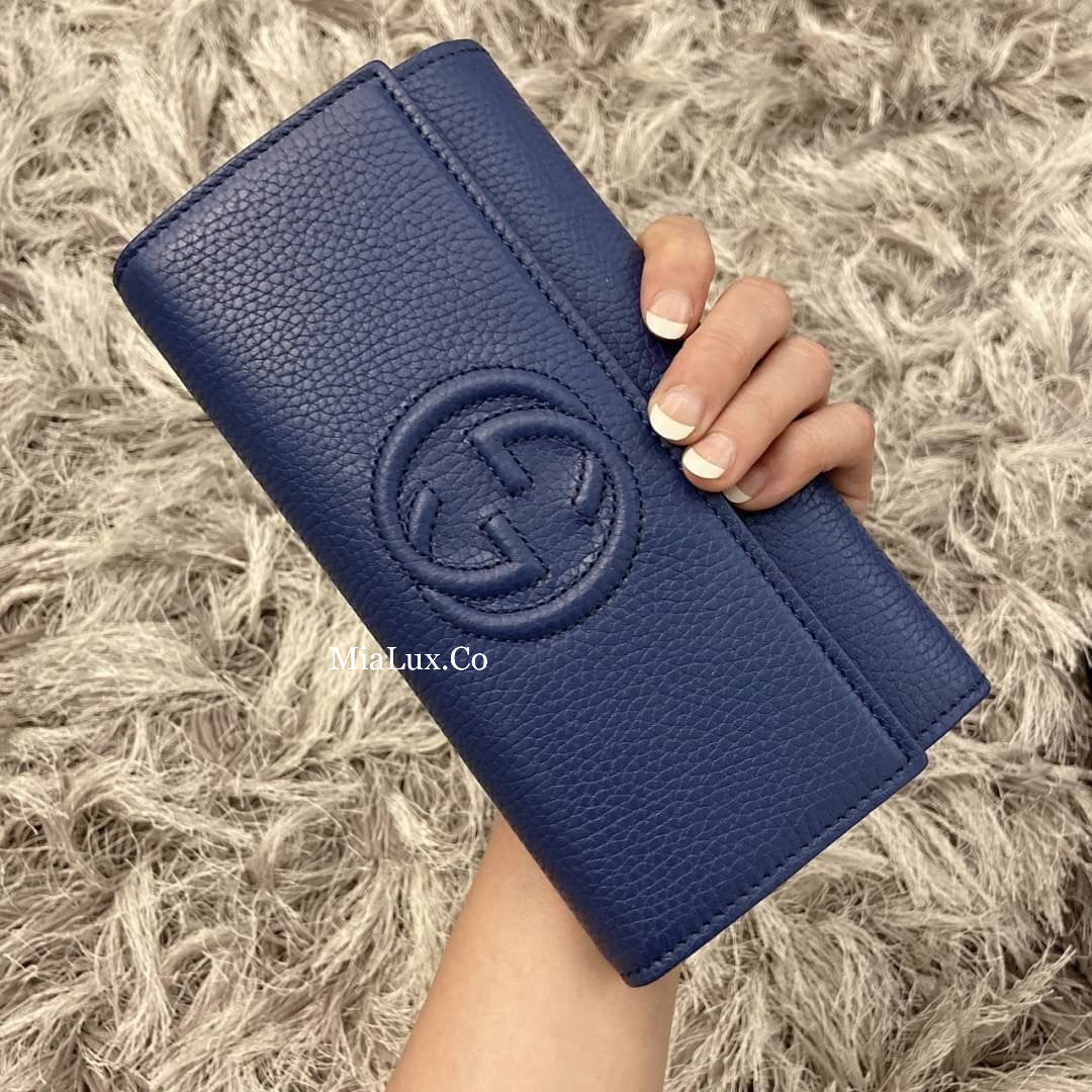 *@Gucci Soho 浮雕翻蓋長夾/390P270 🔔限時折🉐12950
