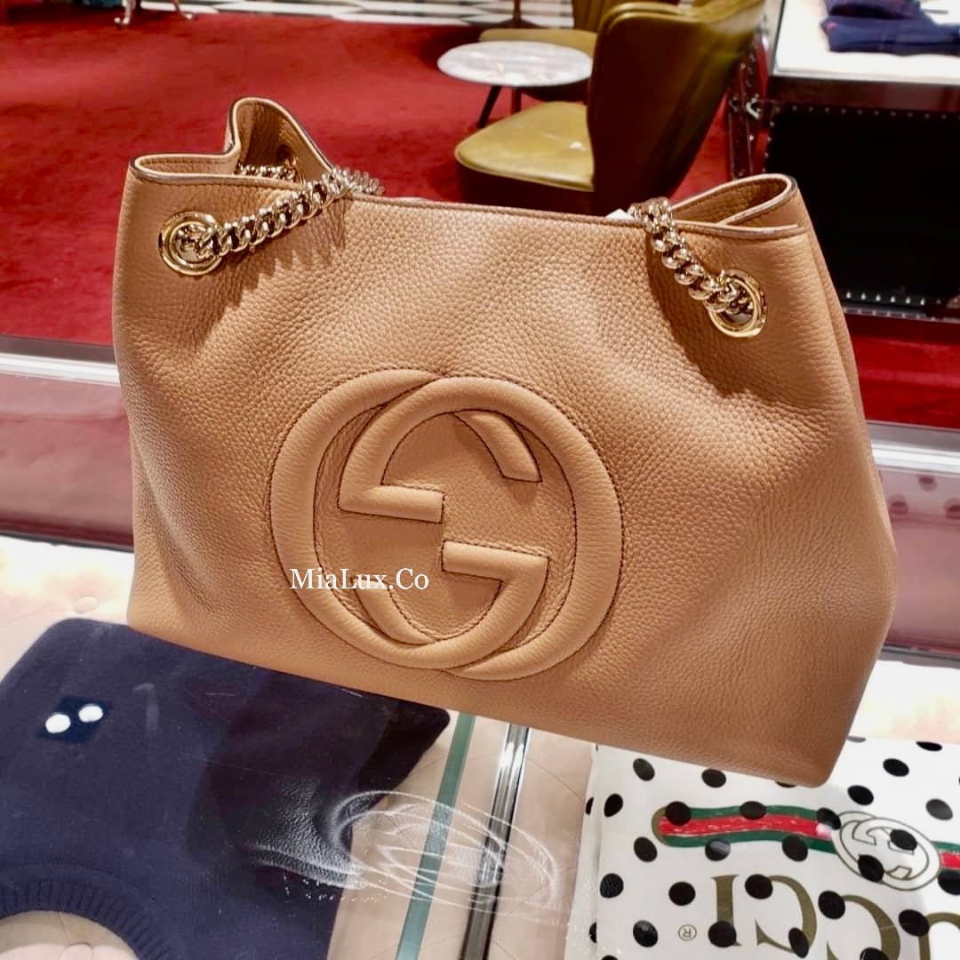 @Gucci▪️Soho Tote 浮雕托特包/P1175 🔔限時折🉐53880