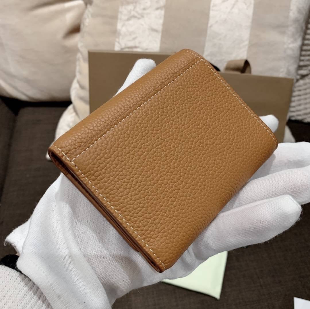 Burberry TB Folding Wallet 粒面牛皮三折皮夾/450H405 💚折扣🉐17010