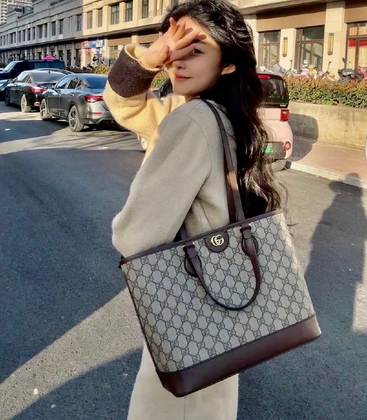 Gucci Ophidia GG Tote Mini 迷你老花托特包/1210 🉐49400