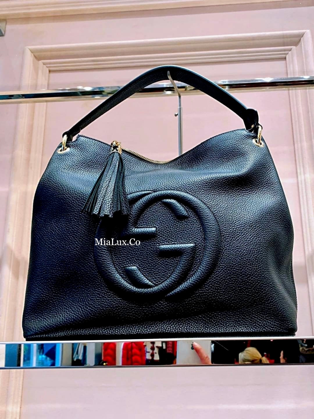 @Gucci▪️Soho Tote 浮雕托特包/P1175 🔔限時折🉐53880