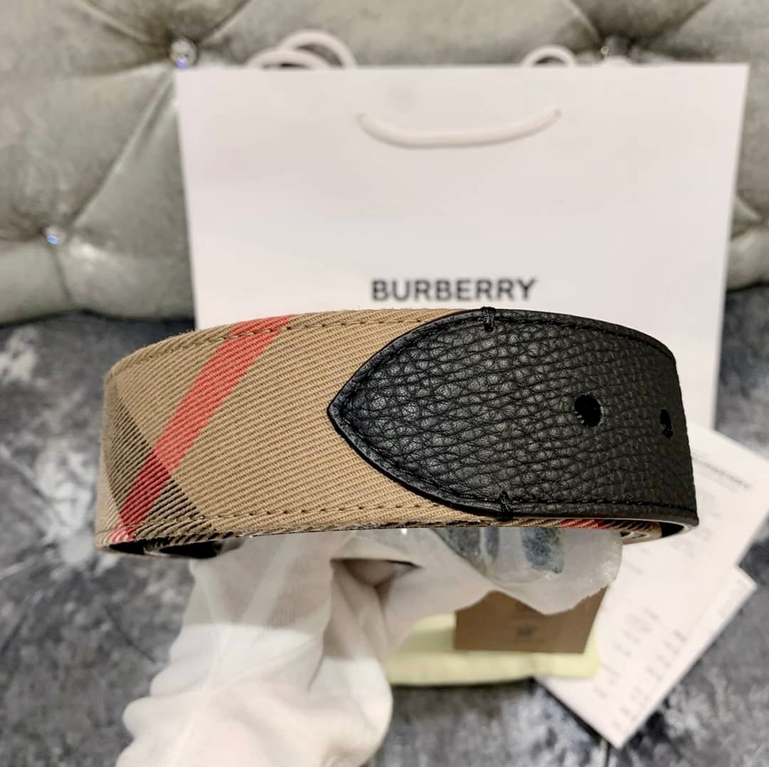 @Burberry Classic Belt 格紋雙面皮帶/P180 🔥下殺🉐9600