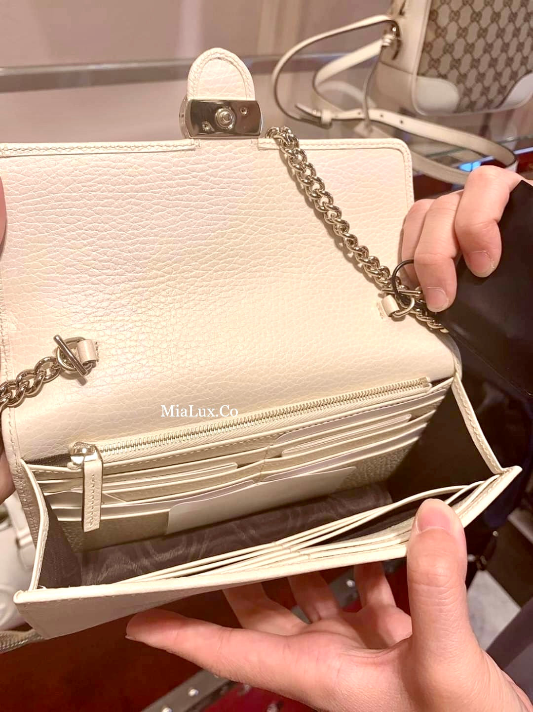 *@Gucci▪️GG WOC 雙G銀扣WOC包/P435 🔔限時折🉐20580