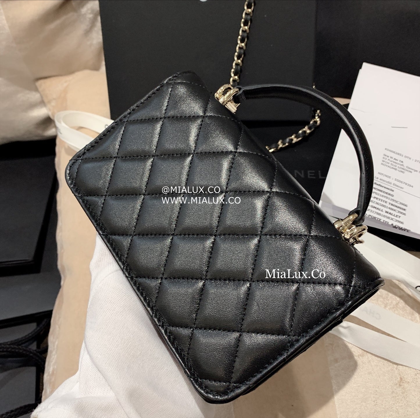 CHANEL▶︎✨| MINI WOC WITH HANDLE 迷你翻蓋手把WOC錢包 AP3226 -
