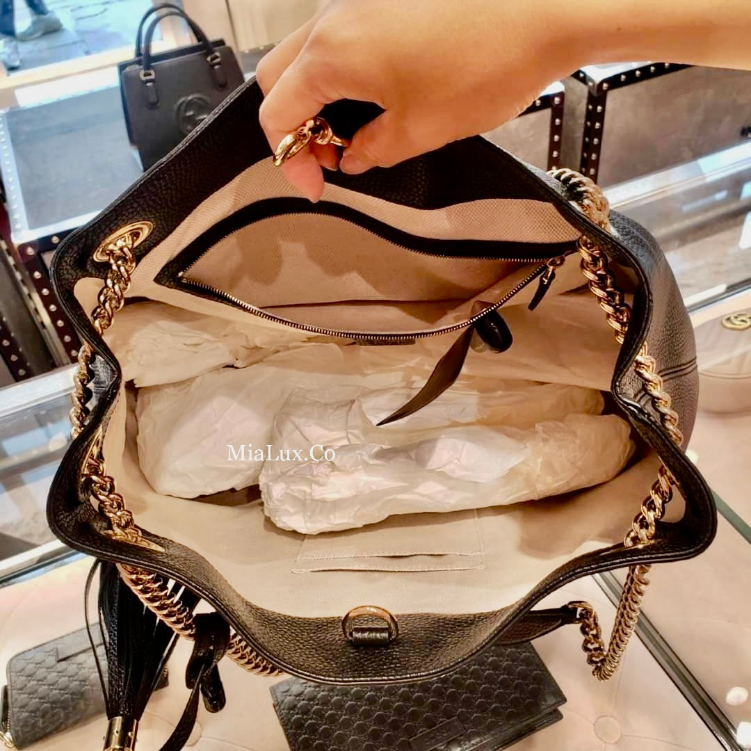 @Gucci▪️Soho Tote 浮雕托特包/P1175 🔔限時折🉐53880