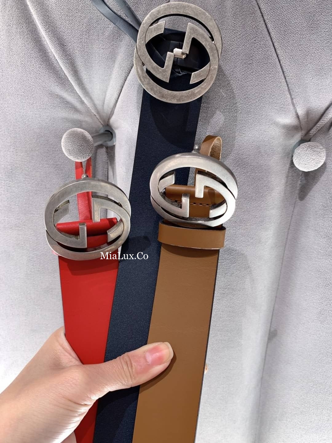 @Gucci Calfskin Belt 男生款素面皮帶/P235