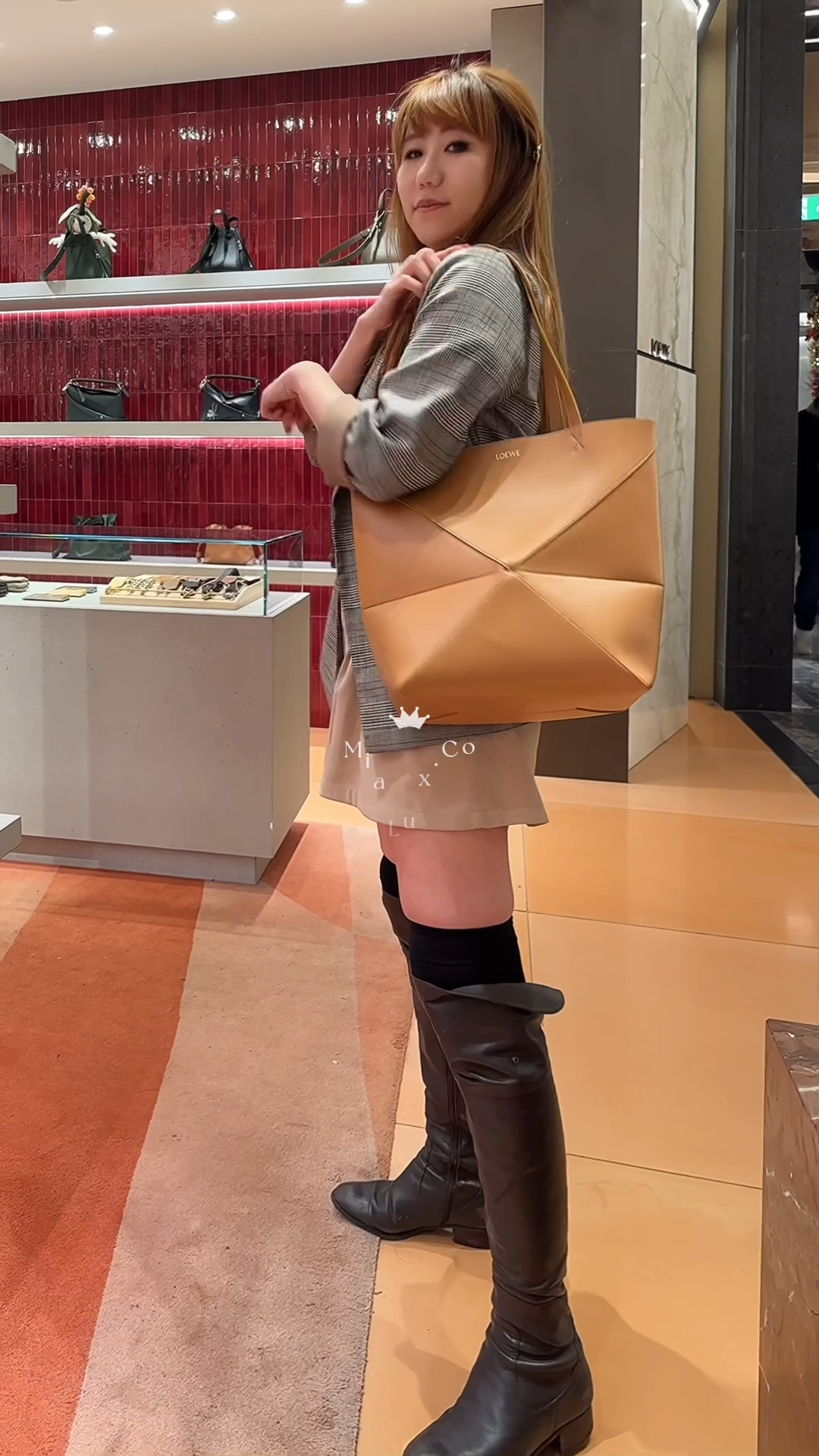 Loewe▪️Puzzle Fold Tote 中款單色拼圖折疊包/1450