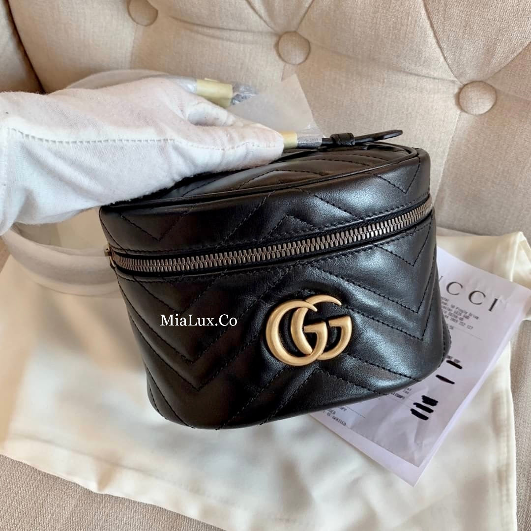 Gucci GG Marmont Mini Top Handle 上把手化妝後背包/P845