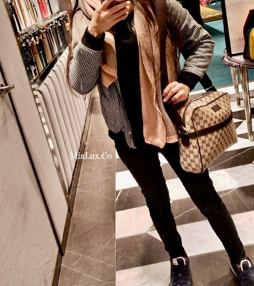 @Gucci Ophidia 男生款老花大郵差包/P490