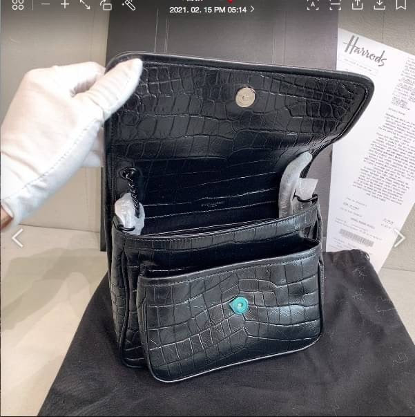 YSL Niki Baby 鱷魚紋牛皮鏈包/L2565 ㊙️折扣🉐103600💰