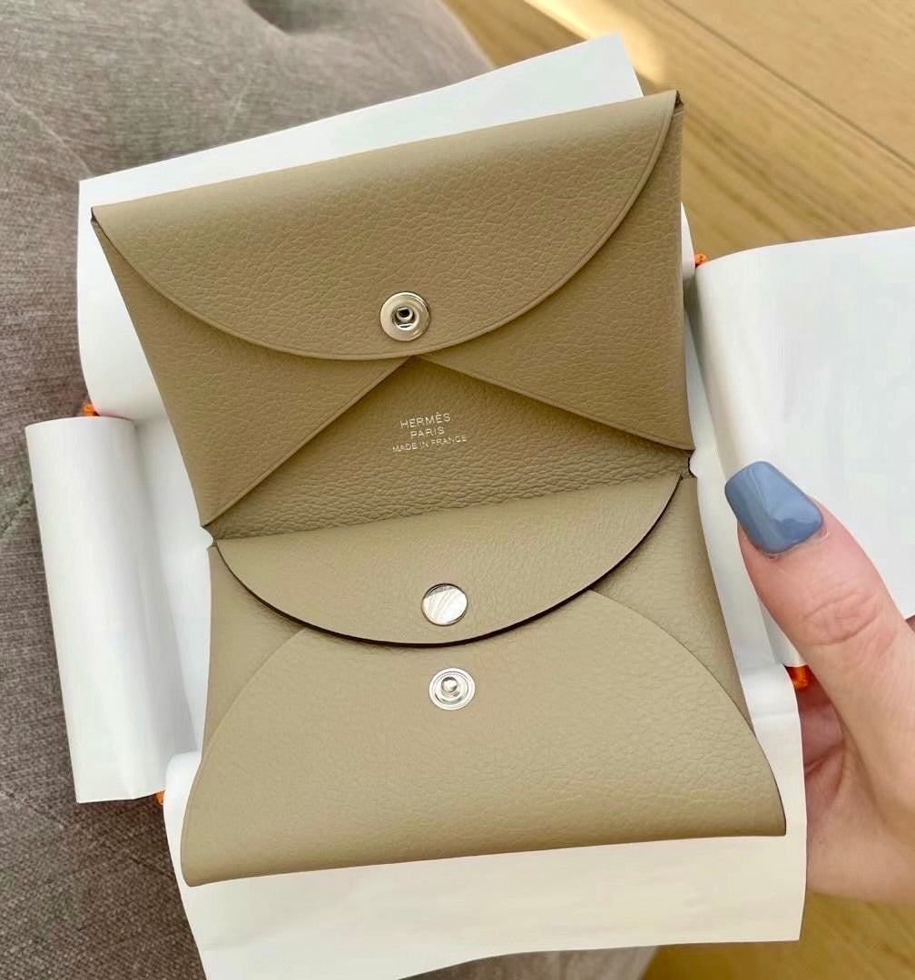 Hermes Calvi Duo EC皮卡夾錢包/510 ✨🉐22420