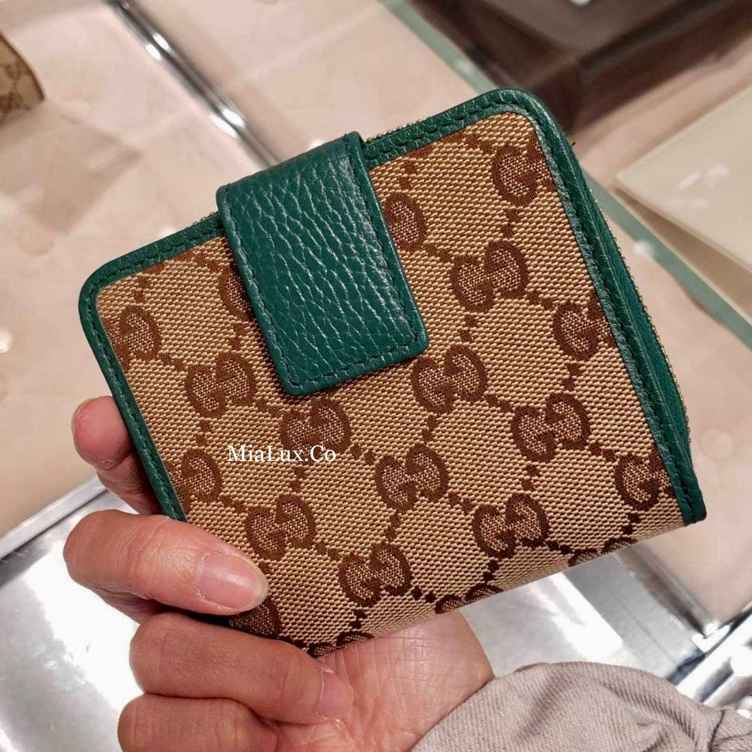 *@Gucci Canvas 織布短夾/440P200 🔔限時折🉐11000