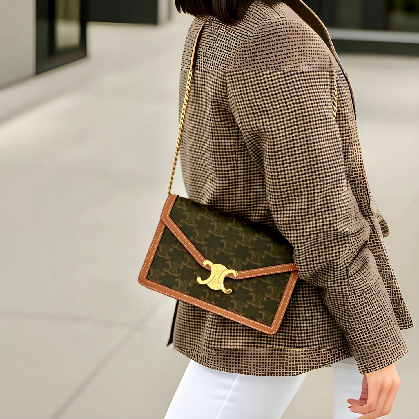 Celine MARGO WOC 老花信封鏈包/1450E1550 🉐55250🇪🇺