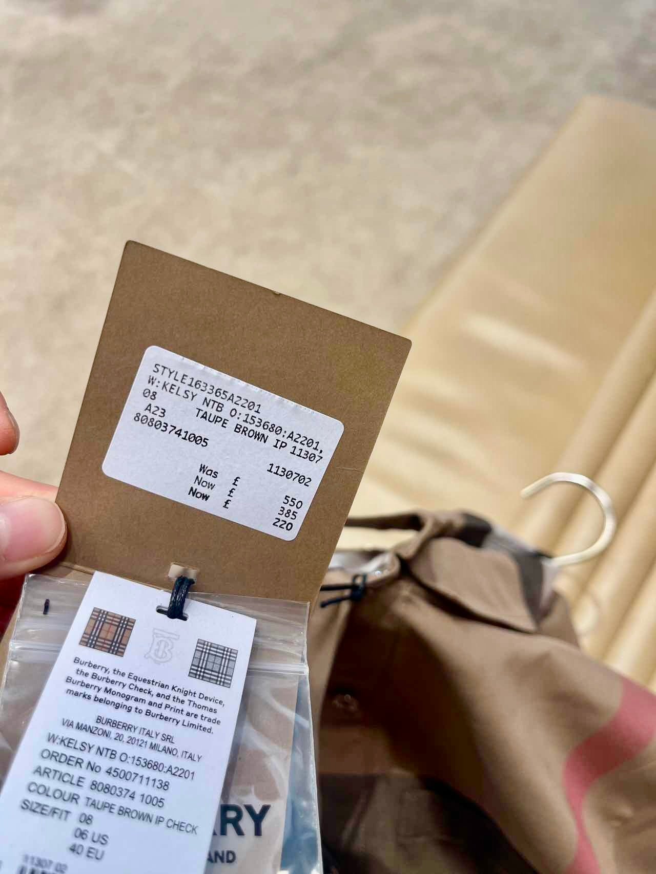 @Burberry Kelsy 格紋衣裙/430P220 🔥折上七折🉐8430