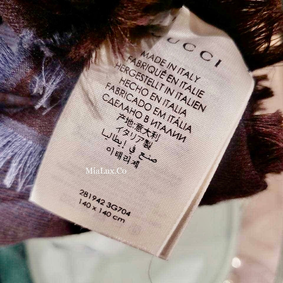 *@Gucci Wool Scarf Square 羊毛大方巾/P180