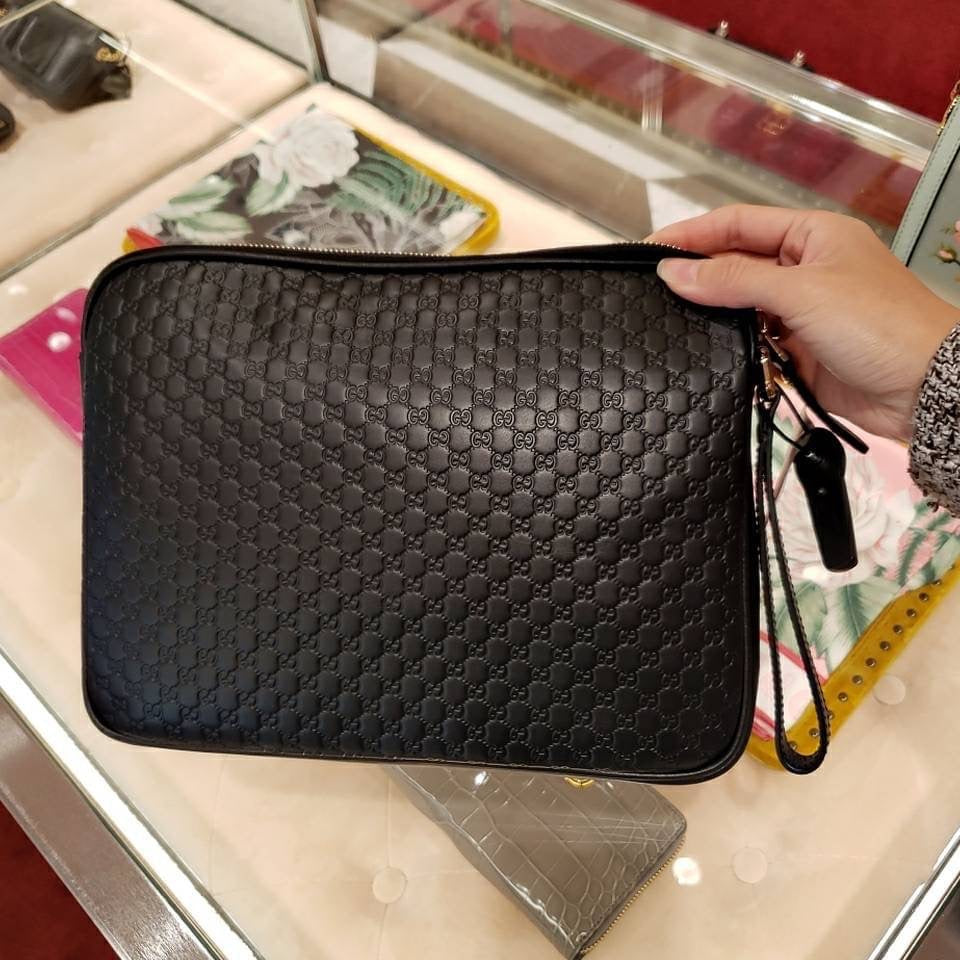 Gucci Calfskin Case 男女款壓紋手拿公事包 607726 *P345