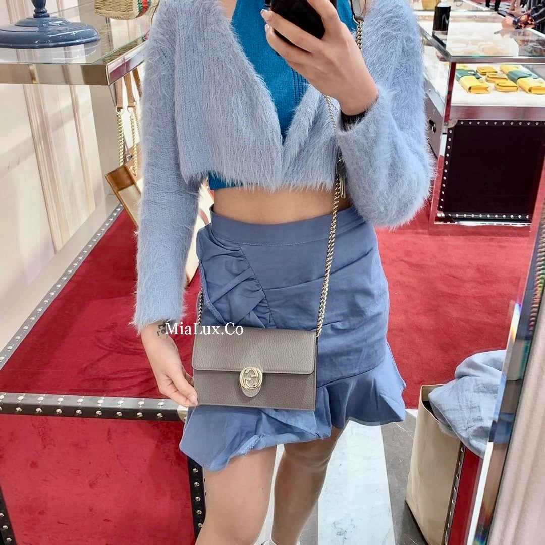 *@Gucci▪️GG WOC 雙G銀扣WOC包/P435 🔔限時折🉐20580